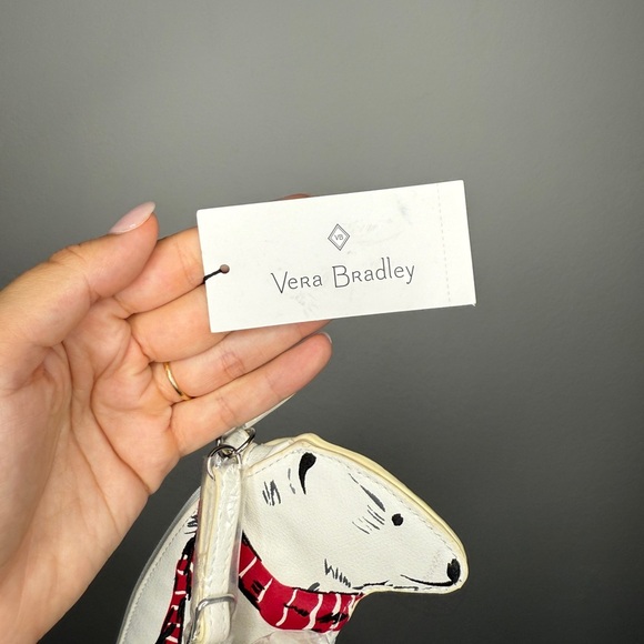 Vera Bradley Polar Bear Crossbody Bag White with Red Scarf New with Tags - Picture 6 of 10